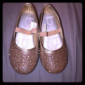 Bebe girl Gold Shoes